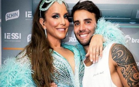 Ivete Sangalo com o marido, Daniel Cady em foto publicada no Instagram