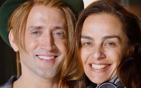 O ator e comediante Paulo Gustavo com a médica e amiga Susana Garcia Capri; os dois sorriem em foto publicada no Instagram