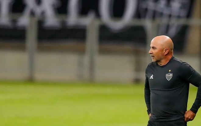 Jorge Sampaoli, técnico do Atlético-MG em duelo do Brasileirão