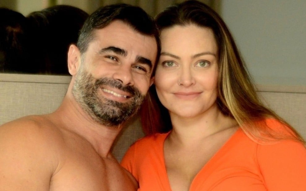 Jorge Sousa e Laura Keller em ensaio fotográfico em junho de 2020