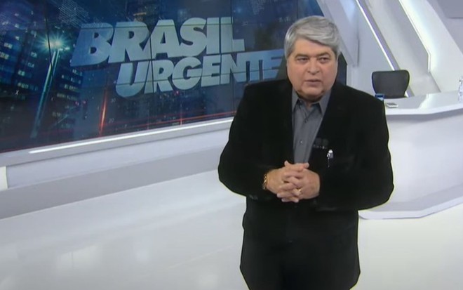 Apresentador do Brasil Urgente, José Luiz Datena comanda programa policial da Band