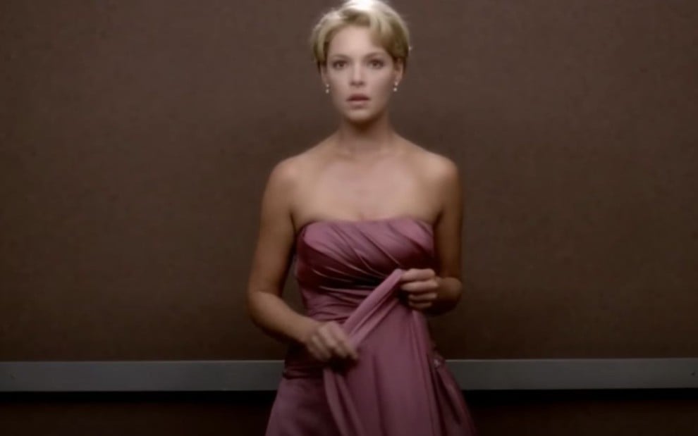 Katherine Heigl em cena de Grey's Anatomy