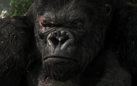 Imagem da computação gráfica de King Kong no filme homônimo