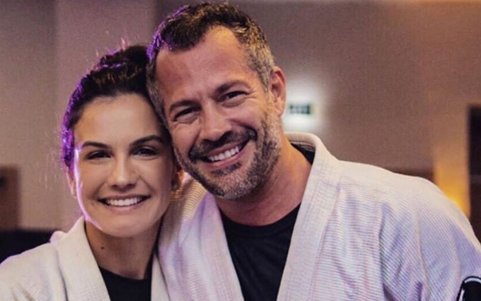 Kyra Gracie e Malvino Salvador em foto publicada no Instagram em 17 de junho de 2019
