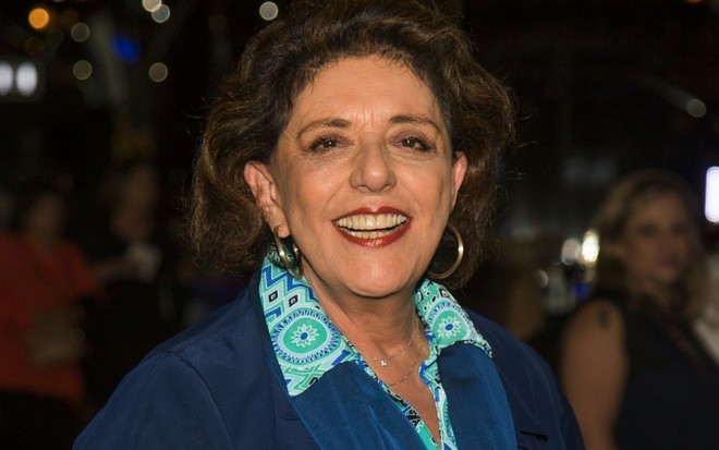 Leda Nagle na plateia do show de Roberto Carlos em setembro de 2019