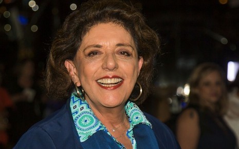 Leda Nagle na plateia do show de Roberto Carlos em setembro de 2019; 