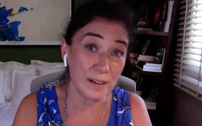 Lilia Cabral em participação virtual no programa Encontro desta quinta-feira (7)