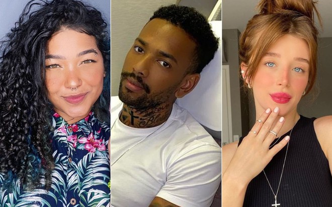 Montagem com Lisa Barcelos, Nego do Borel e Duda Reis