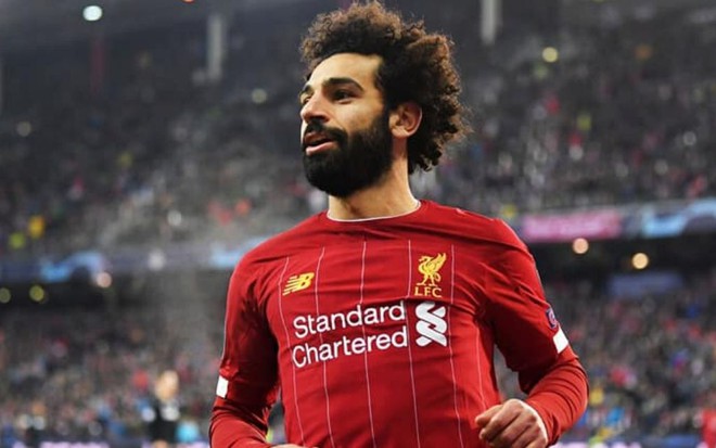 Atacante do Liverpool, Mohamed Salah em jogo da equipe inglesa