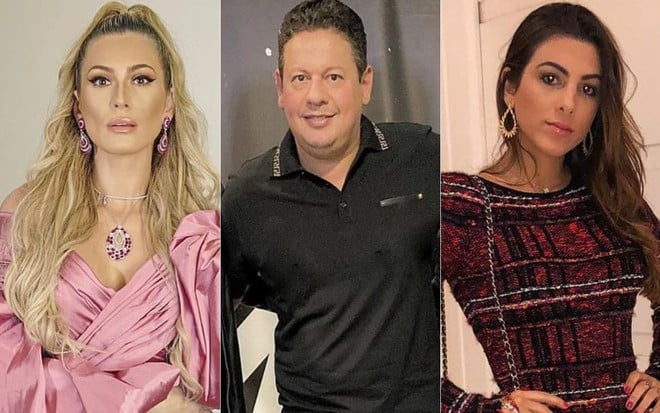 Lívia Andrade, Marcos Araújo e Pétala Barreiros em fotos no Instagram