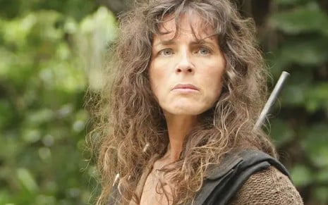 Imagem de Mira Furlan caracterizada como Danielle Rousseau em cena de Lost