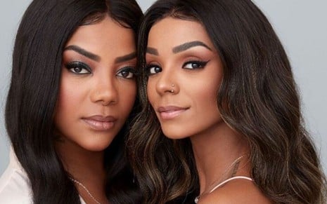 Ludmilla e Brunna Gonçalves posam para marca de cosméticos em foto divulgada em 27 de fevereiro de 2020