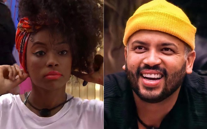 Lumena Aleluia e Projota no BBB21