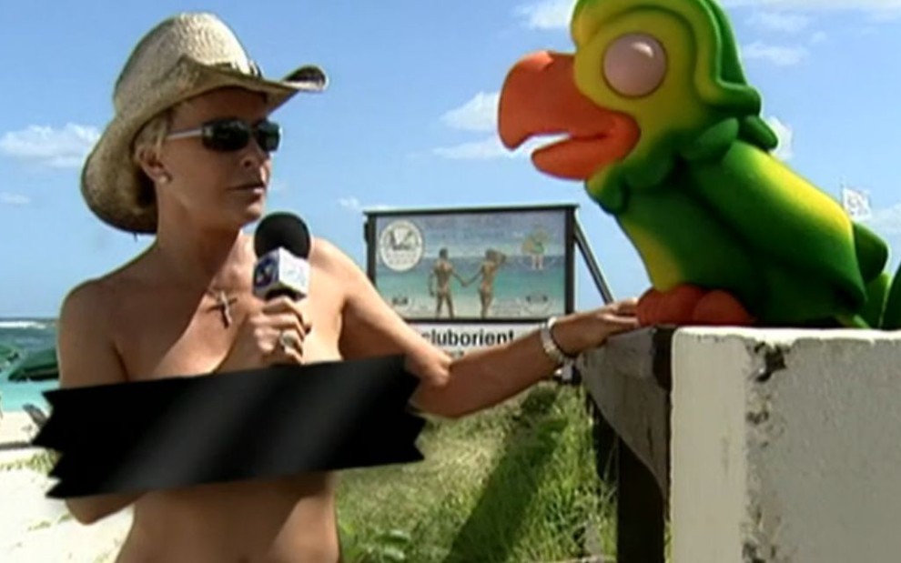 Ana Maria Braga reexibiu no Mais Você desta sexta (27) uma reportagem em que visitou uma praia de nudismo