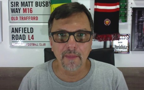 Mauro Cezar em vídeo publicado em seu canal no YouTube