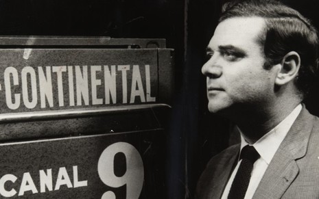 O locutor Heron Domingues trabalhou na TV Continental entre os anos de 1960 e 1970