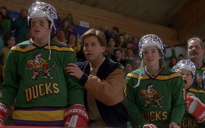 Elden Henson, Emilio Estevez e Marguerite Monroe em Nós Somos os Campeões
