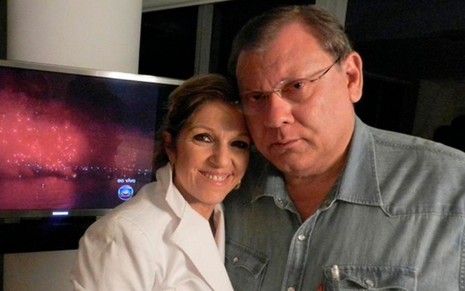 Milton Neves e a mulher, Lenice, que morreu vítima de câncer em agosto deste ano