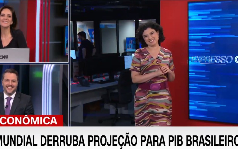 Monalisa Perrone, Caio Junqueira e Raquel Landim ao vivo no Expresso CNN desta segunda-feira (8)