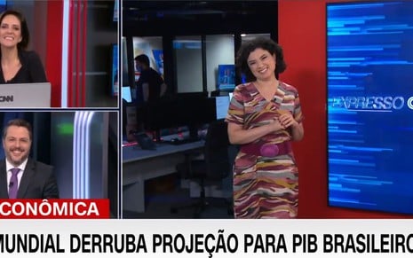 Monalisa Perrone, Caio Junqueira e Raquel Landim ao vivo no Expresso CNN desta segunda-feira (8)