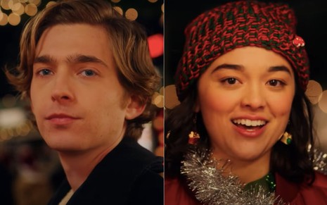 Os personagens Dash (Austim Abrams, à esquerda) e Lily (Midori Francis, à direita) em cena da série Dash & Lily, da Netflix