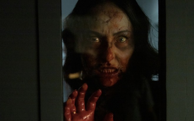 A apresentadora Sabrina Sato caracterizada como Divina em sua forma zumbi na série Reality Z