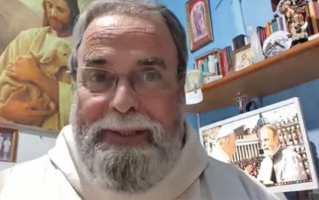 Padre Antonio Maria em vídeo publicado em seu Instagram em 9 de agosto de 2020