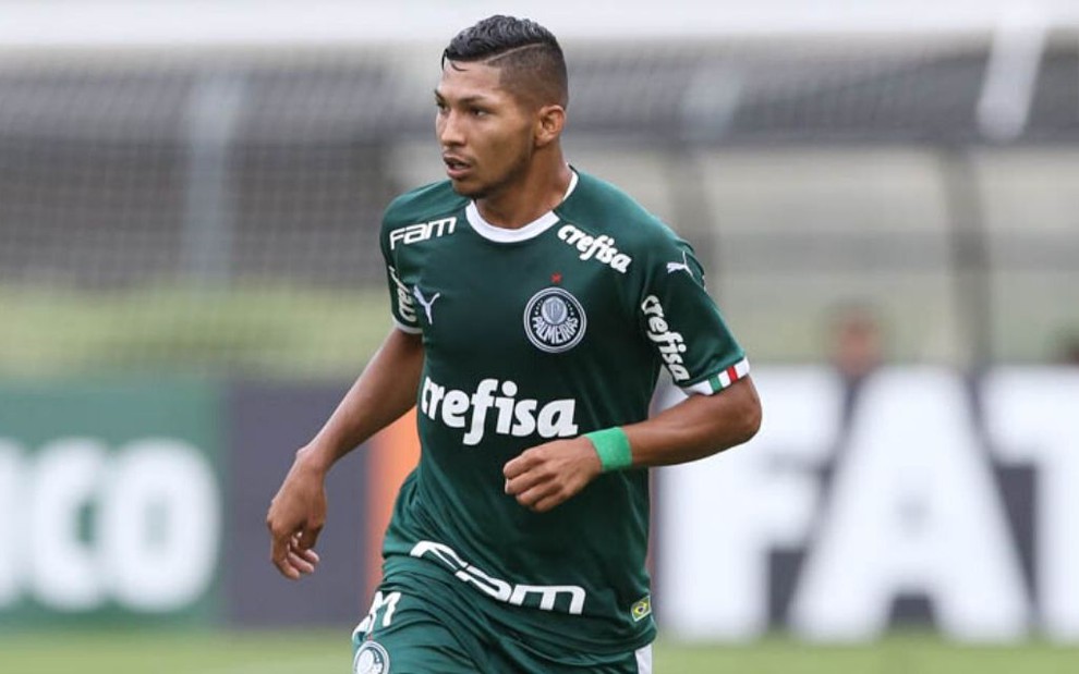 O atacante Rony, do Palmeiras, em jogo do Campeonato Paulista
