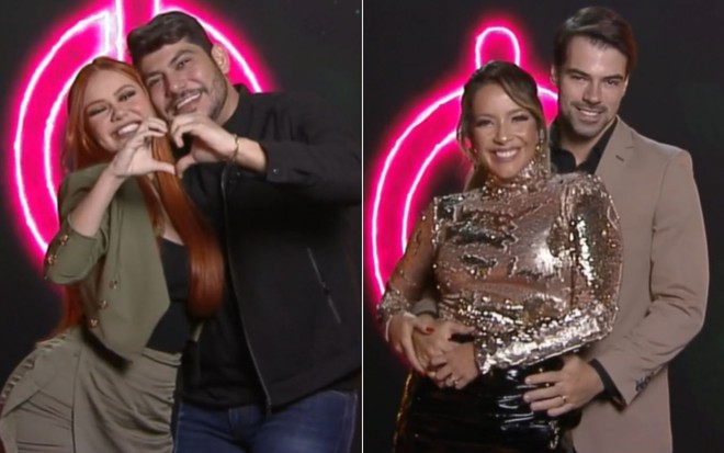 Mirela Janis e Yugnir Ângelo, e Renata Dominguez e Leandro Gléria estão no Power Couple Brasil 5