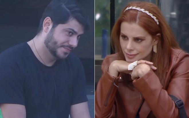 Montagem com Yugnir Ângelo e Deborah Albuquerque no Power Couple Brasil 5