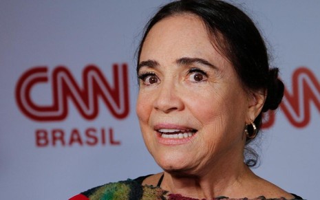 Regina Duarte em evento da CNN Brasil em março de 2020