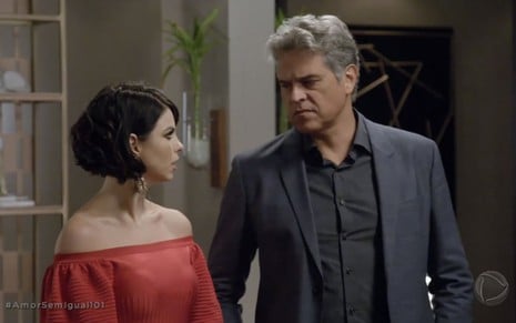 Donatella (Sthefany Brito) e Ramiro (Juan Alba) em cena de Amor Sem Igual