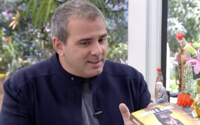 Rodrigo Alvarez em entrevista a Ana Maria Braga em outubro de 2019, sobre o primeiro volume do livro Jesus