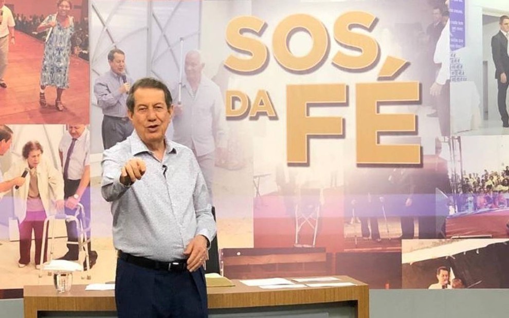 R. R. Soares apresentando programa SOS da Fé