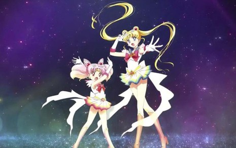 Chibiusa e Usagi Tsukino em cena Sailor Moon - Eternal