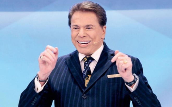 Silvio Santos em seu programa no SBT