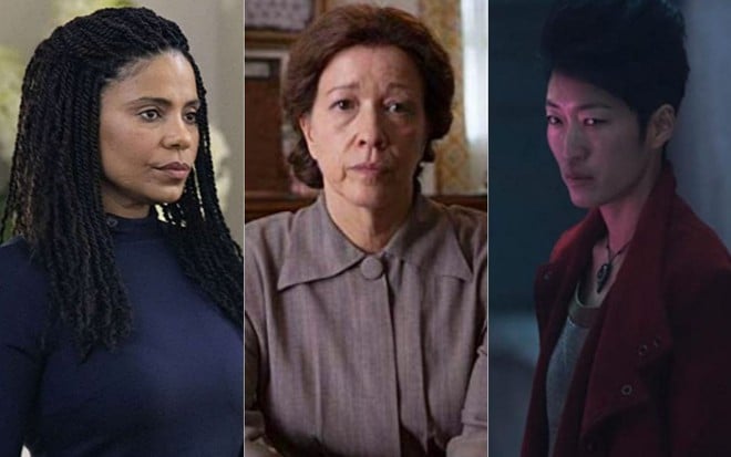 Montagem com as atrizes Sanaa Lathan, Linda Emond e Jihae