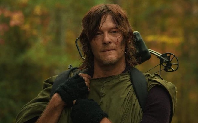 Norman Reedus como Daryl em cena da 10ª temporada de The Walking Dead