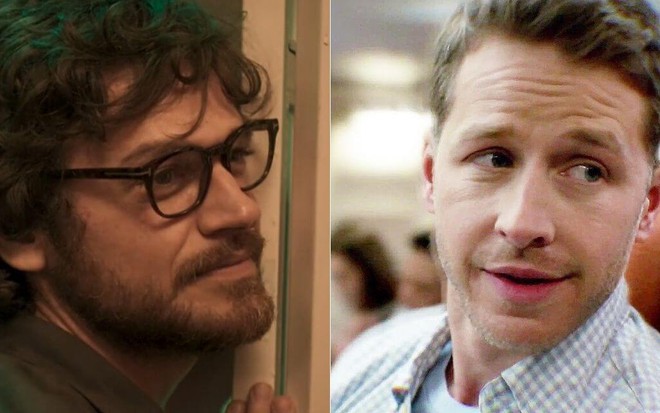Montagem de fotos com Emilio Dantas em Todas Mulheres do Mundo e Josh Dallas em Manifest - O Mistério do Voo 828
