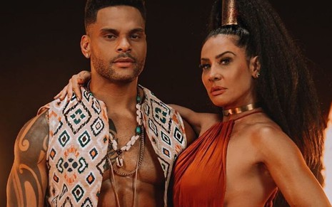 Tony Salles e Scheila Carvalho em foto publicada no Instagram em 24 de janeiro de 2020