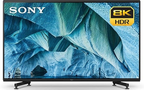 Vista frontal da TV 8K Sony de 85 polegadas