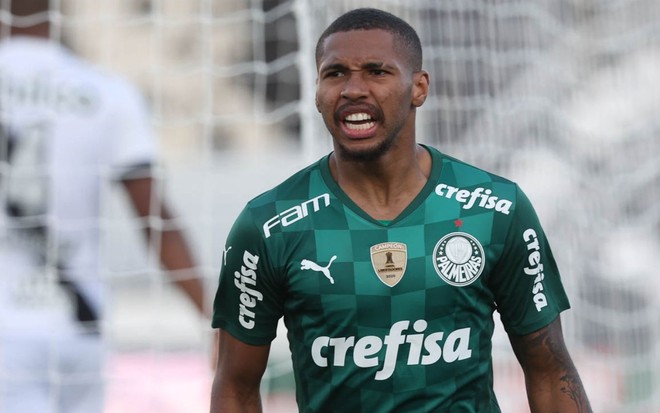 Imagem de Wesley durante jogo do Palmeiras