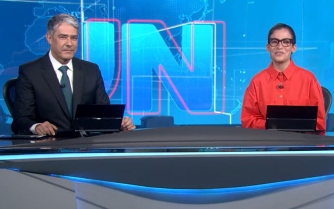 William Bonner e Renata Vasconcellos no Jornal Nacional de 4 de novembro de 2020