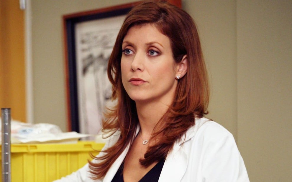 Kate Walsh durante aparição em Grey's Anatomy