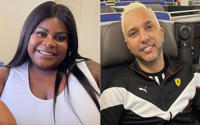Montagem com Jojo Todynho e Rogério Alves, pai de MC Gui