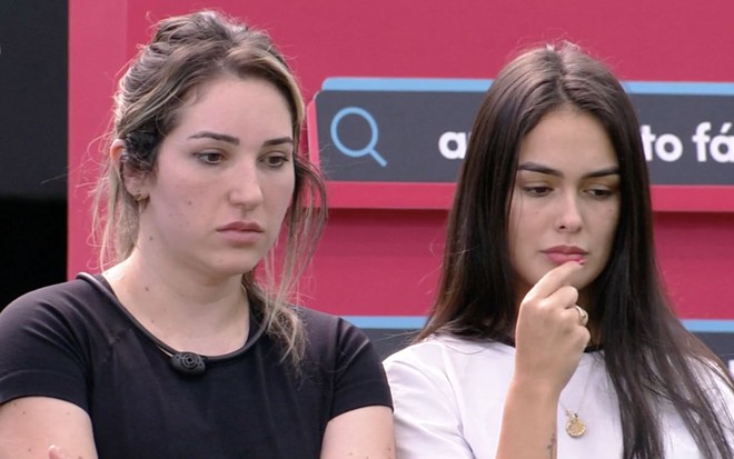 Foto de Amanda e Larissa na Prova do Anjo do BBB 23