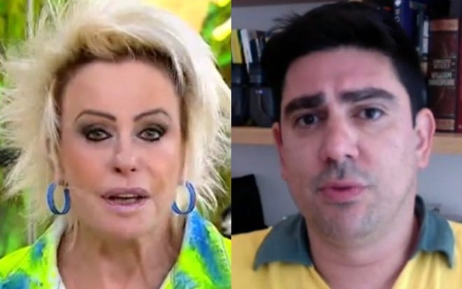 Na montagem: Ana Maria Braga (à esquerda) e Marcelo Adnet (à direita)