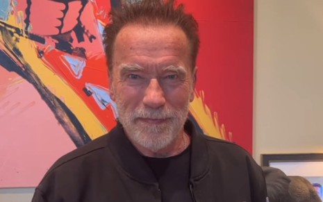 Arnold Schwarzenegger em foto publicada nas redes sociais
