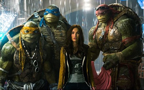 Megan Fox em cena do filme As Tartarugas Ninja (2014)