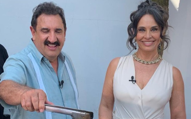 Imagem de Carlos Massa, o Ratinho, e Carla Vilhena